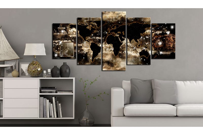 Tavla Continents And Stars 200x100 - Artgeist sp. z o. o. - Inredning - Tavlor & konst - Canvastavlor