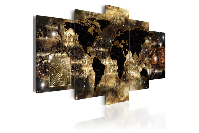 Tavla Continents Of Bronze 100x50, Artgeist sp. z o. o.