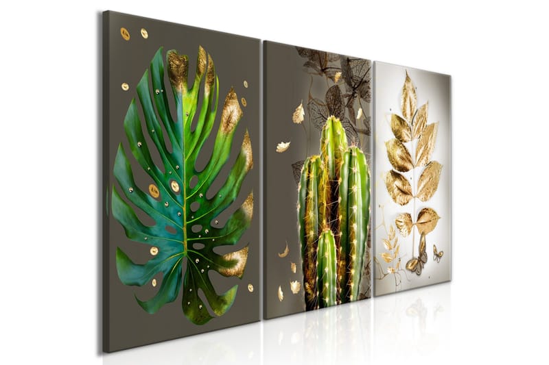 Tavla Covered In Gold 3 Parts 120x60, Artgeist sp. z o. o.