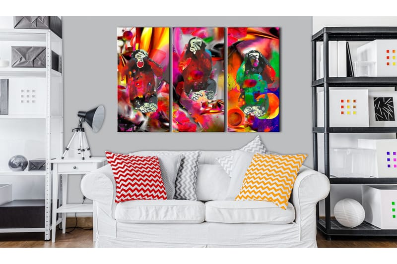 Tavla Crazy Monkeys triptych 120x80, Artgeist sp. z o. o.
