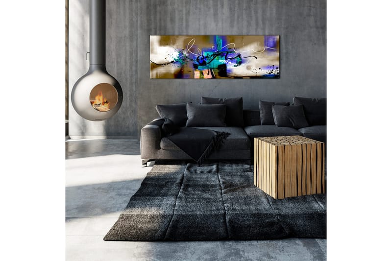 Tavla Crazy Serpentines 1 Part Brown Narrow 135x45 - Artgeist sp. z o. o. - Inredning - Tavlor & konst - Canvastavlor