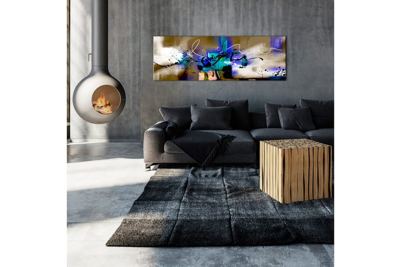 Tavla Crazy Serpentines 1 Part Brown Narrow 150x50 - Artgeist sp. z o. o. - Inredning - Tavlor & konst - Canvastavlor