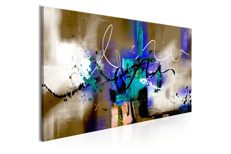 Tavla Crazy Serpentines 1 Part Brown Narrow 135x45, Artgeist sp. z o. o.