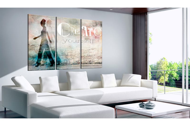 Tavla Create yourself triptych 90x60 - Artgeist sp. z o. o. - Inredning - Tavlor & konst - Canvastavlor