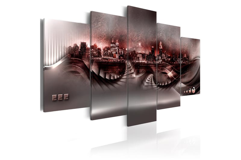 Tavla Crimson City 100x50 - Artgeist sp. z o. o. - Inredning - Tavlor & konst - Canvastavlor