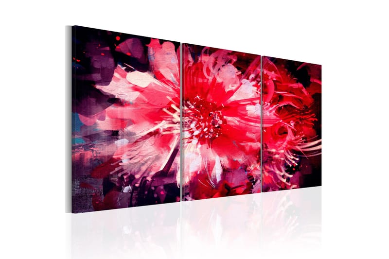 Tavla Crimson Flowers 60x30 - Artgeist sp. z o. o. - Inredning - Tavlor & konst - Canvastavlor