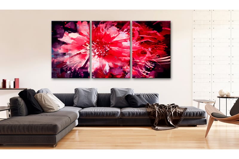 Tavla Crimson Flowers 60x30, Artgeist sp. z o. o.