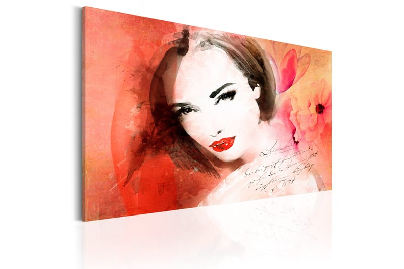 Tavla Crimson Lady 120x80 - Artgeist sp. z o. o. - Inredning - Tavlor & konst - Canvastavlor