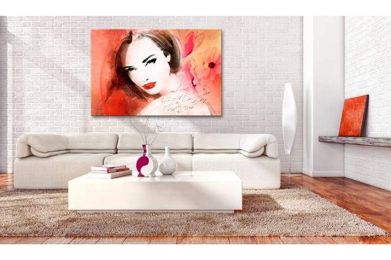 Tavla Crimson Lady 120x80 - Artgeist sp. z o. o. - Inredning - Tavlor & konst - Canvastavlor