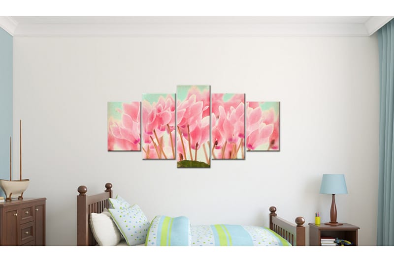 Tavla Cyclamen 200x100 - Artgeist sp. z o. o. - Inredning - Tavlor & konst - Canvastavlor