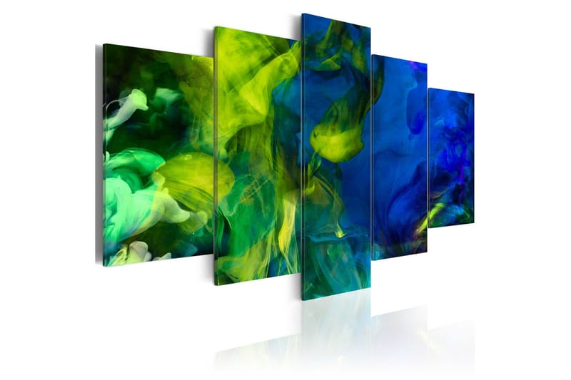 Tavla Dance Of Green Flames 100x50, Artgeist sp. z o. o.