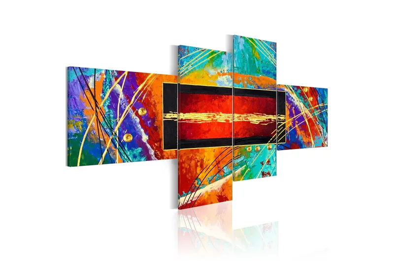 Tavla Dance Of Rainbow 200x90, Artgeist sp. z o. o.