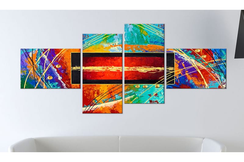 Tavla Dance Of Rainbow 200x90 - Artgeist sp. z o. o. - Inredning - Tavlor & konst - Canvastavlor
