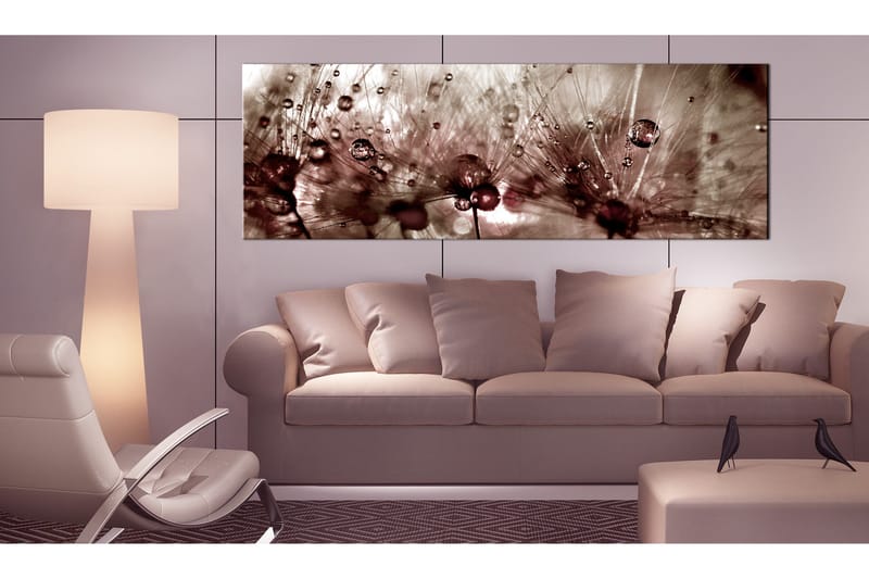 Tavla Dandelions After Rain 135x45 - Artgeist sp. z o. o. - Inredning - Tavlor & konst - Canvastavlor