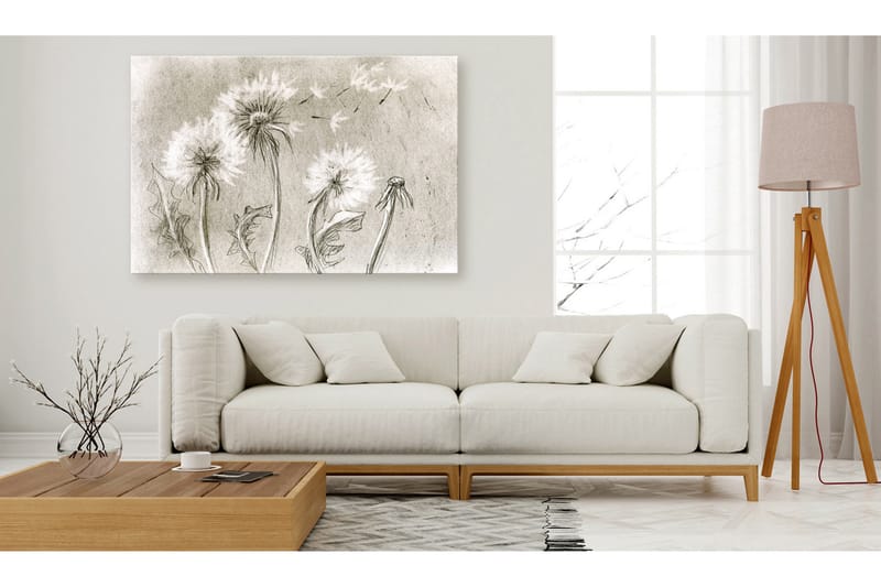 Tavla Dandelions (Pencil Artwork) 90x60, Artgeist sp. z o. o.