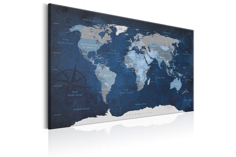 Tavla Dark Blue World 90x60 - Artgeist sp. z o. o. - Inredning - Tavlor & konst - Canvastavlor