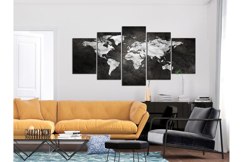 Tavla Dark World 5 Parts Wide 100x50 - Artgeist sp. z o. o. - Inredning - Tavlor & konst - Canvastavlor