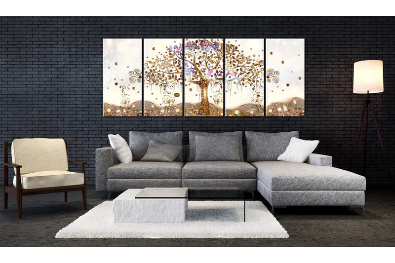 Tavla Dazzling Tree 200x80 - Artgeist sp. z o. o. - Inredning - Tavlor & konst - Canvastavlor