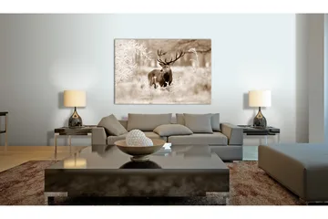 Tavla Deer In Sepia 90x60 - Artgeist sp. z o. o. - Inredning - Tavlor & konst - Canvastavlor