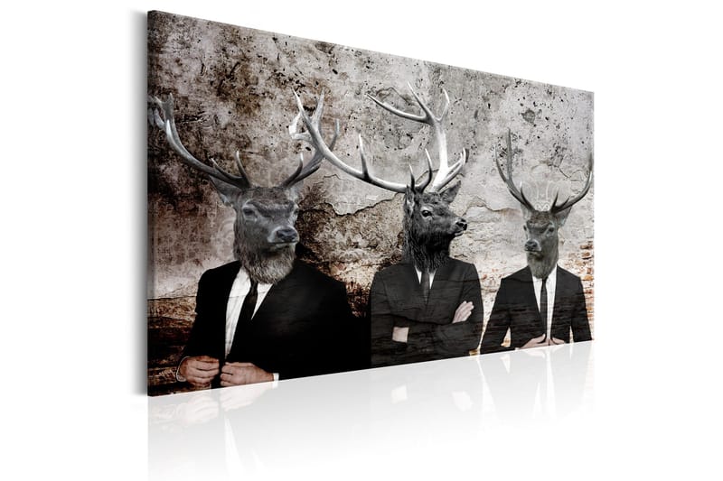 Tavla Deer in Suits 90x60 - Artgeist sp. z o. o. - Inredning - Tavlor & konst - Canvastavlor
