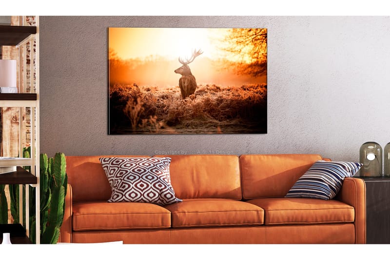 Tavla Deer in the Sun 120x80, Artgeist sp. z o. o.
