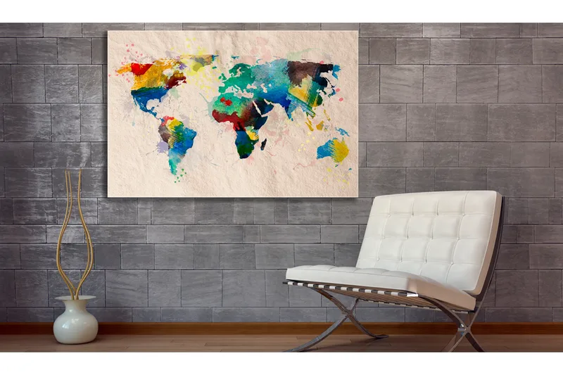 Tavla Den Värld Av Färger 90x60 - Artgeist sp. z o. o. - Inredning - Tavlor & konst - Canvastavlor