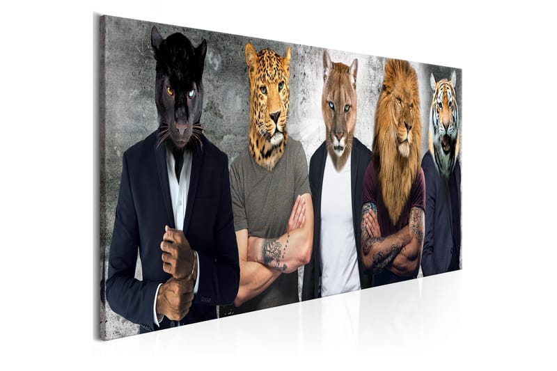 Tavla Different Faces (1 Part) Narrow 120x40 - Artgeist sp. z o. o. - Inredning - Tavlor & konst - Canvastavlor