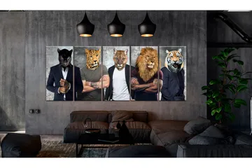 Tavla Different Faces 200x80 - Artgeist sp. z o. o. - Inredning - Tavlor & konst - Canvastavlor