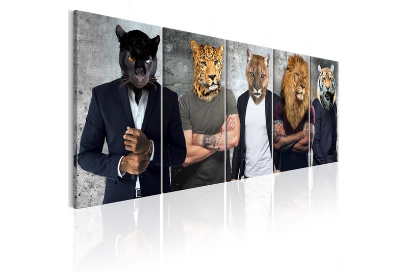 Tavla Different Faces 225x90 - Artgeist sp. z o. o. - Inredning - Tavlor & konst - Canvastavlor