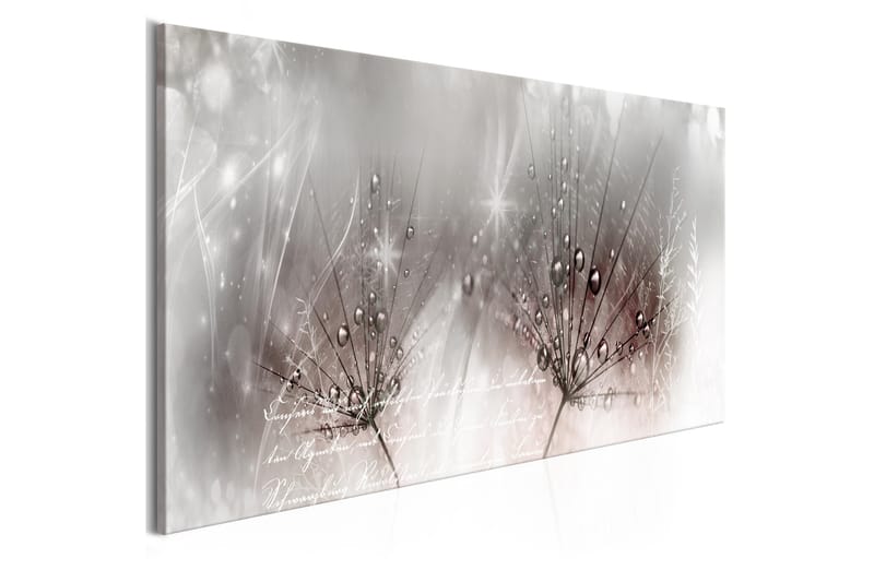 Tavla Drops Of Dew 1 Part Pink Narrow 120x40 - Artgeist sp. z o. o. - Inredning - Tavlor & konst - Canvastavlor