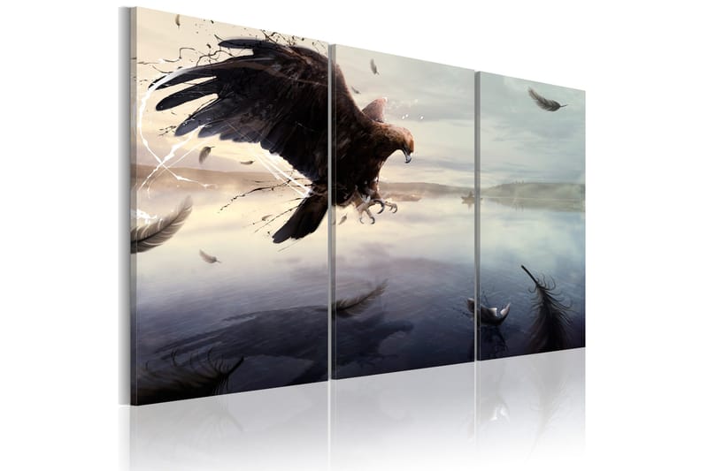 Tavla Eagle Above The Surface Of A Lake 120x80, Artgeist sp. z o. o.