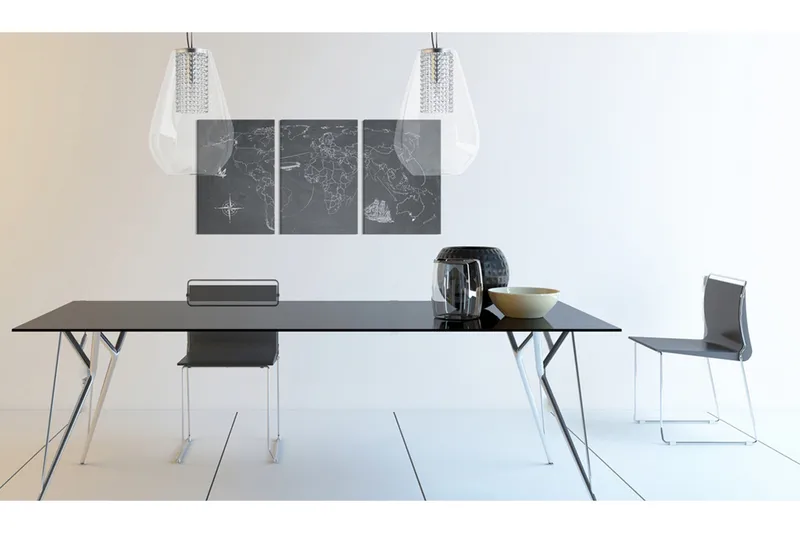 Tavla Efter Fotspår Columbus 60x30 - Artgeist sp. z o. o. - Inredning - Tavlor & konst - Canvastavlor