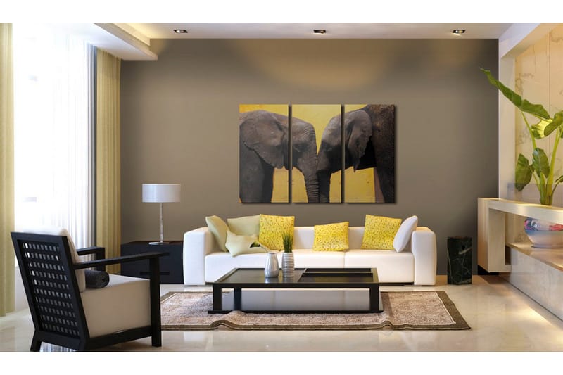 Tavla Elephant kiss 90x60 - Artgeist sp. z o. o. - Inredning - Tavlor & konst - Canvastavlor
