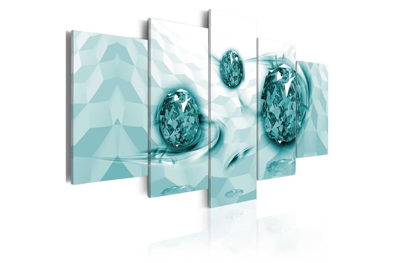 Tavla Embedded In Turquoise 100x50, Artgeist sp. z o. o.