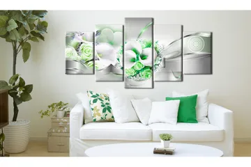 Tavla Emerald Bouquet 200x100 - Artgeist sp. z o. o. - Inredning - Tavlor & konst - Canvastavlor