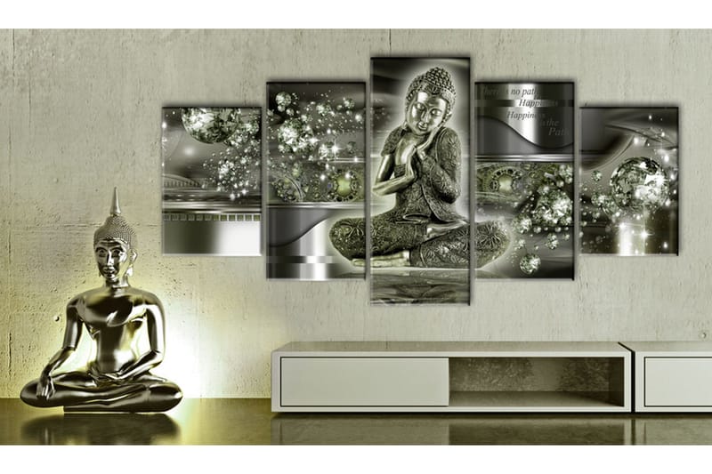 Tavla Emerald Budda 100x50 - Artgeist sp. z o. o. - Inredning - Tavlor & konst - Canvastavlor