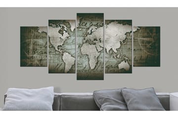 Tavla Emerald Map 200x100 - Artgeist sp. z o. o. - Inredning - Tavlor & konst - Canvastavlor