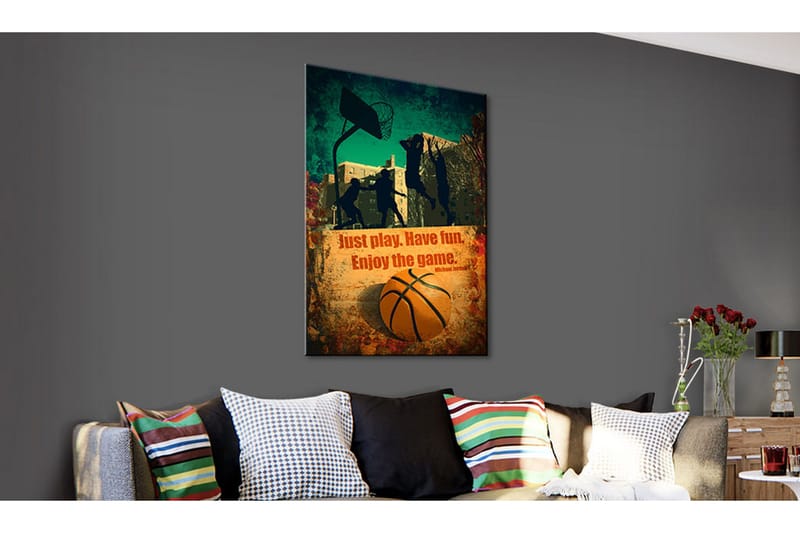 Tavla Enjoy The Game 80x120 cm - Inredning - Tavlor & konst - Canvastavlor