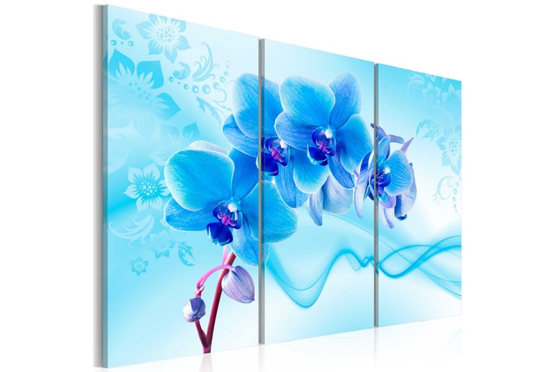 Tavla Ethereal orchid blue 90x60, Artgeist sp. z o. o.