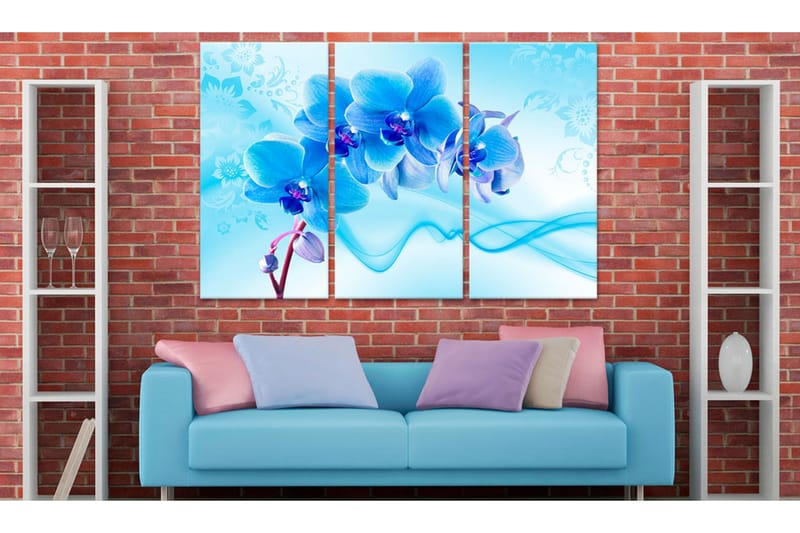 Tavla Ethereal orchid blue 90x60 - Artgeist sp. z o. o. - Inredning - Tavlor & konst - Canvastavlor