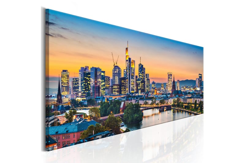 Tavla Evening In Frankfurt 120x40, Artgeist sp. z o. o.