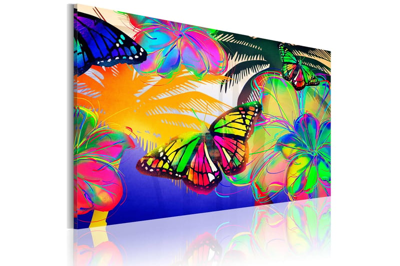 Tavla Exotic Butterflies 90x60, Artgeist sp. z o. o.
