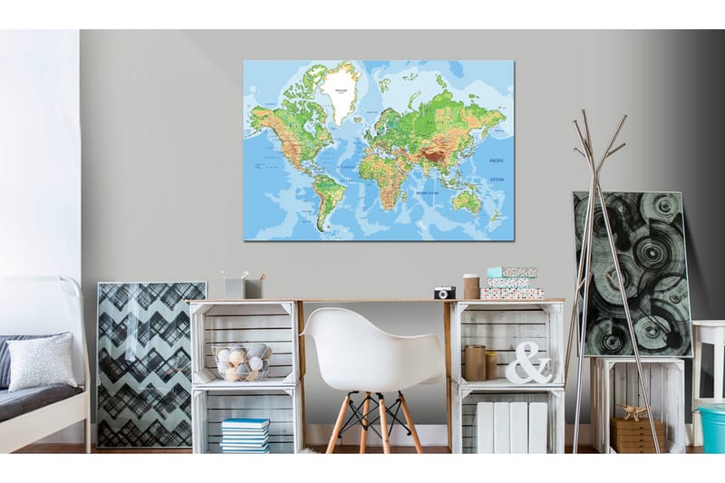 Tavla Explore the World! 120x80, Artgeist sp. z o. o.
