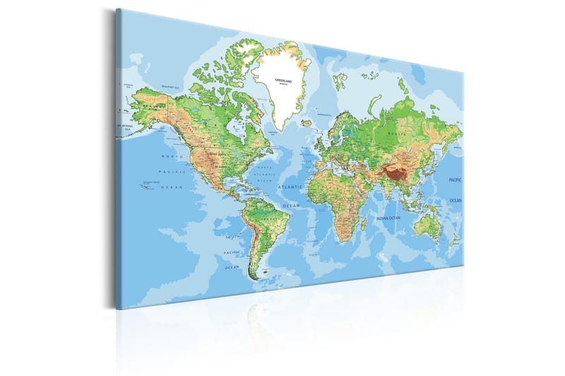 Tavla Explore the World! 90x60 - Inredning - Tavlor & konst - Canvastavlor