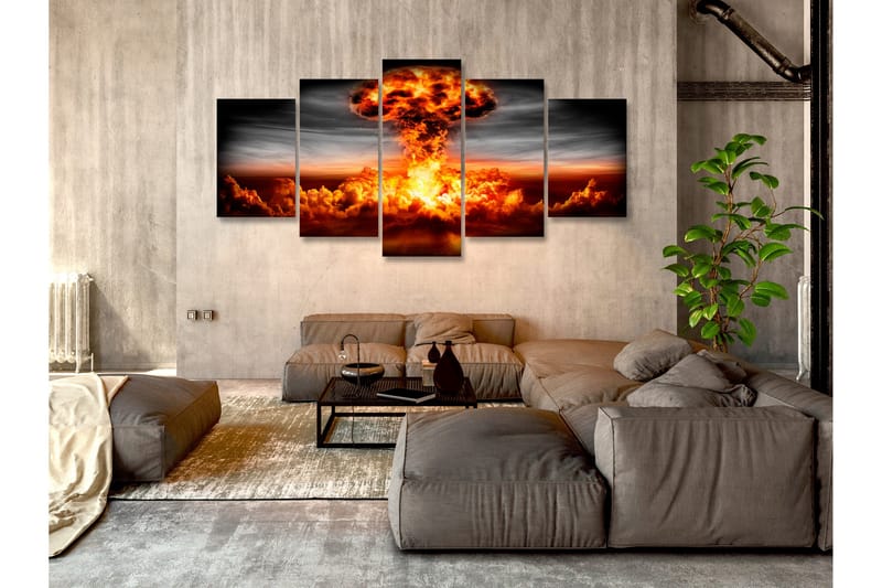 Tavla Explosion 5 Parts Wide 200x100 - Artgeist sp. z o. o. - Inredning - Tavlor & konst - Canvastavlor