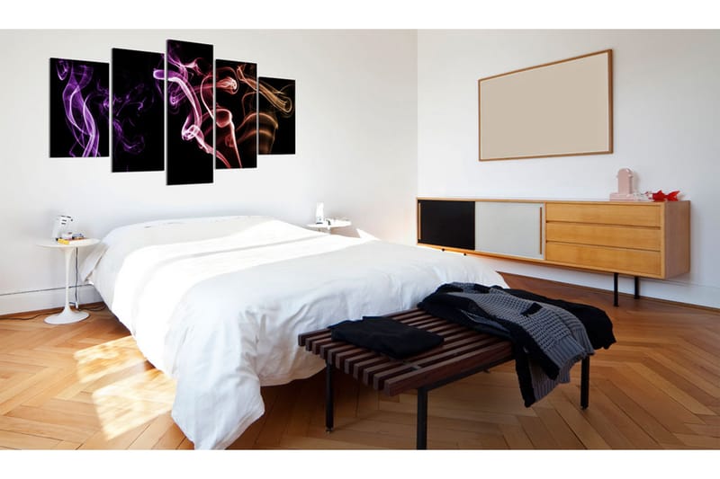 Tavla Färgad Rök 5 St 200x100 - Artgeist sp. z o. o. - Inredning - Tavlor & konst - Canvastavlor