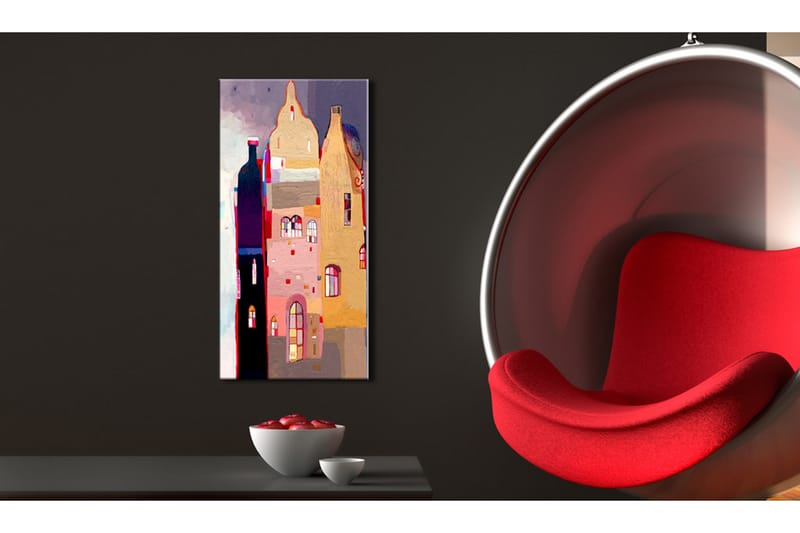 Tavla Fabulous Townhouse 40x80 - Artgeist sp. z o. o. - Inredning - Tavlor & konst - Canvastavlor