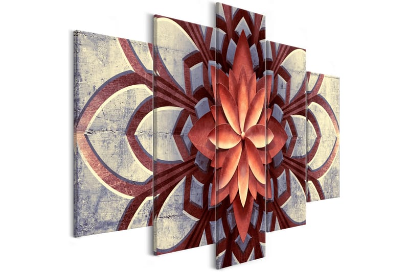 Tavla Fan 5 Parts Wide 100x50 - Artgeist sp. z o. o. - Inredning - Tavlor & konst - Canvastavlor