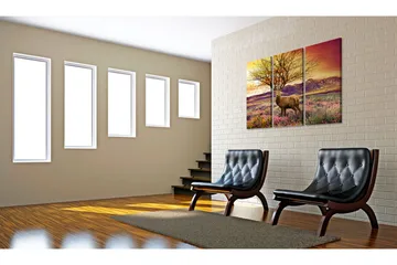 Tavla Fancy Hjorthorn Triptych 60x40 - Artgeist sp. z o. o. - Inredning - Tavlor & konst - Canvastavlor