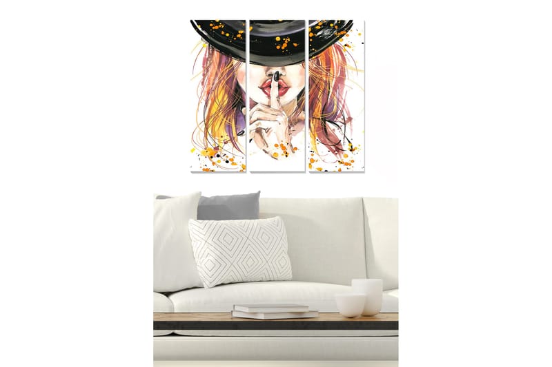 Tavla Fashion 3-pack Flerfärgad, 20x50 cm